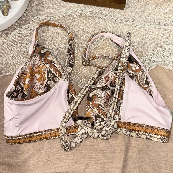 Anthropologie XS Alana Gunn Campbell High Waisted Bikini Swim Set - Picture 11 of 16